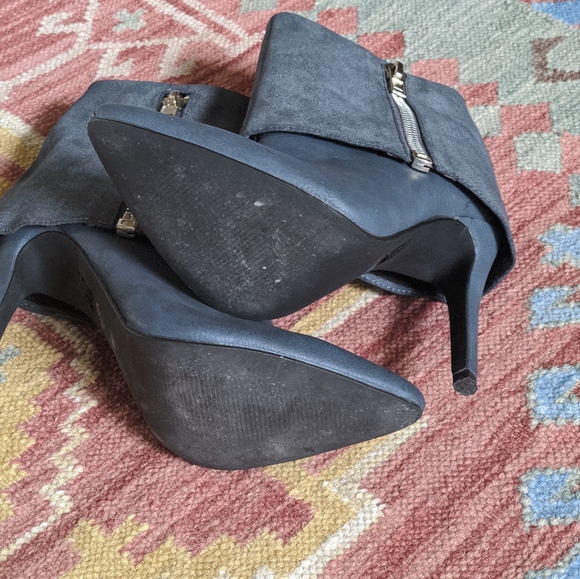 Michael Antonio Deep Blue Gray Madeira Bootie Heel - Picture 11 of 12